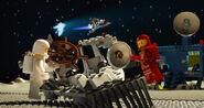 White and Red Classic Spacemen in The LEGO Movie