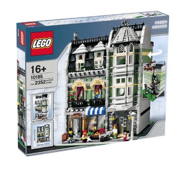 Lego green grocer minifigures clearance