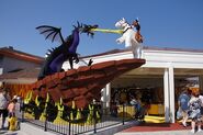 The Dragon and a Horse from Sleeping Beauty Brick-Built Statue