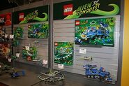 Several sets on display at the New York Toy Fair.