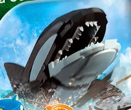 Brick-built Orca from the Sonic the Hedgehog section of LEGO Dimensions