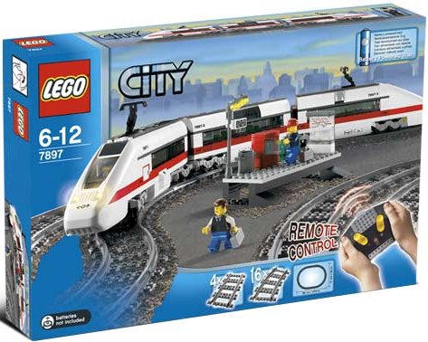 Trem de passageiros de alta velocidade Lego City