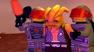 Kranxx is apprehended by the Space Police in LEGO Battles.