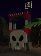 The island as a fort in LEGO Racers