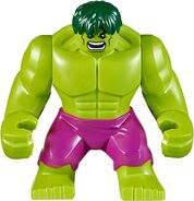 Hulk with Dark Green Hair and Magenta Pants