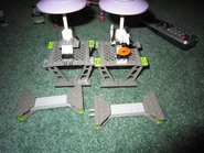 The towers and connector beams.