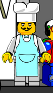 Papa Brickolini in the LEGO Island Comic Adventures.