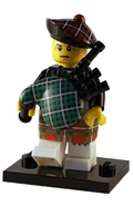 The Bagpiper on his stand