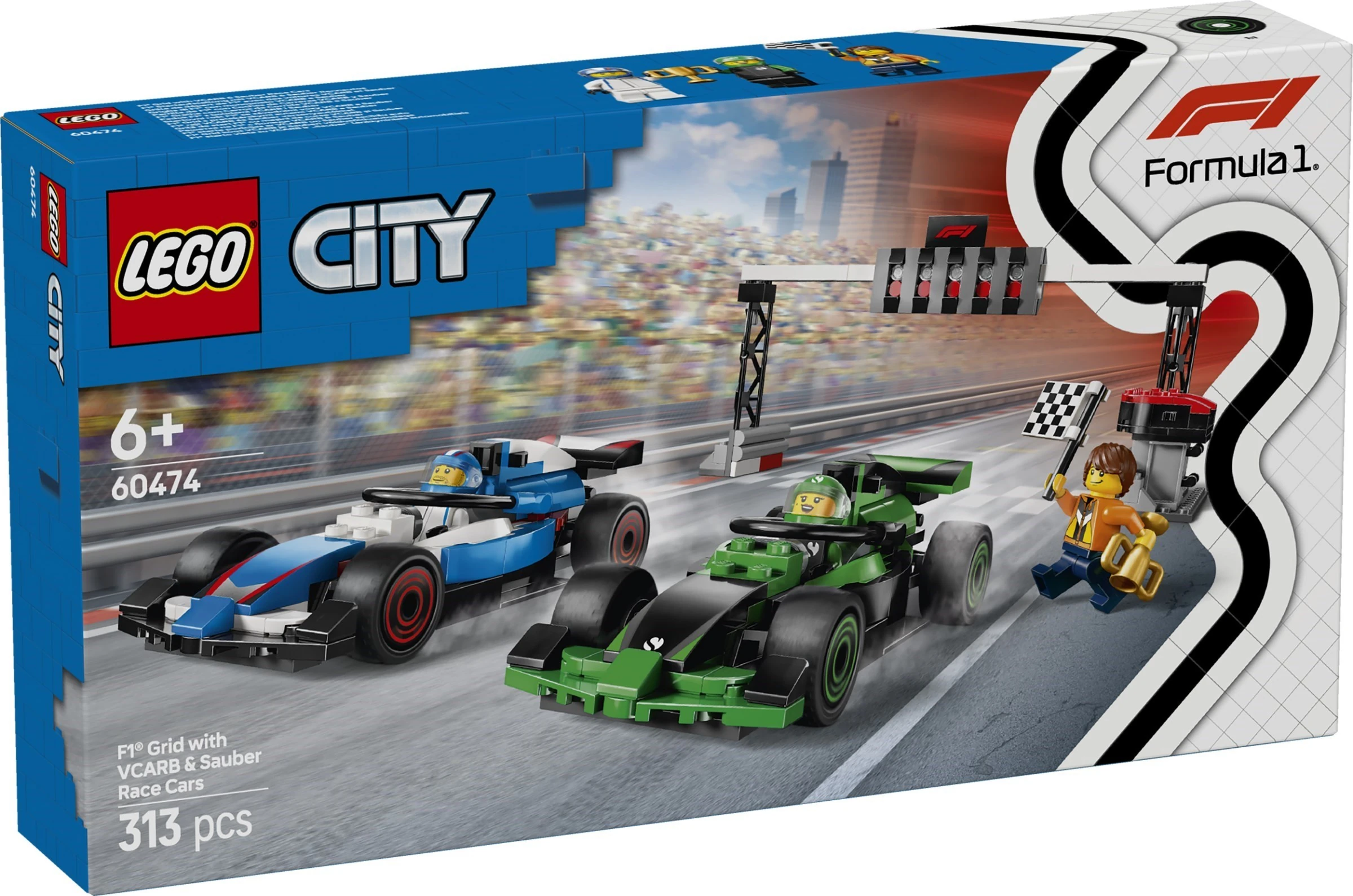 saaです！ 60474 F1 Grid with VCARB & Sauber Race Cars | Brickipedia