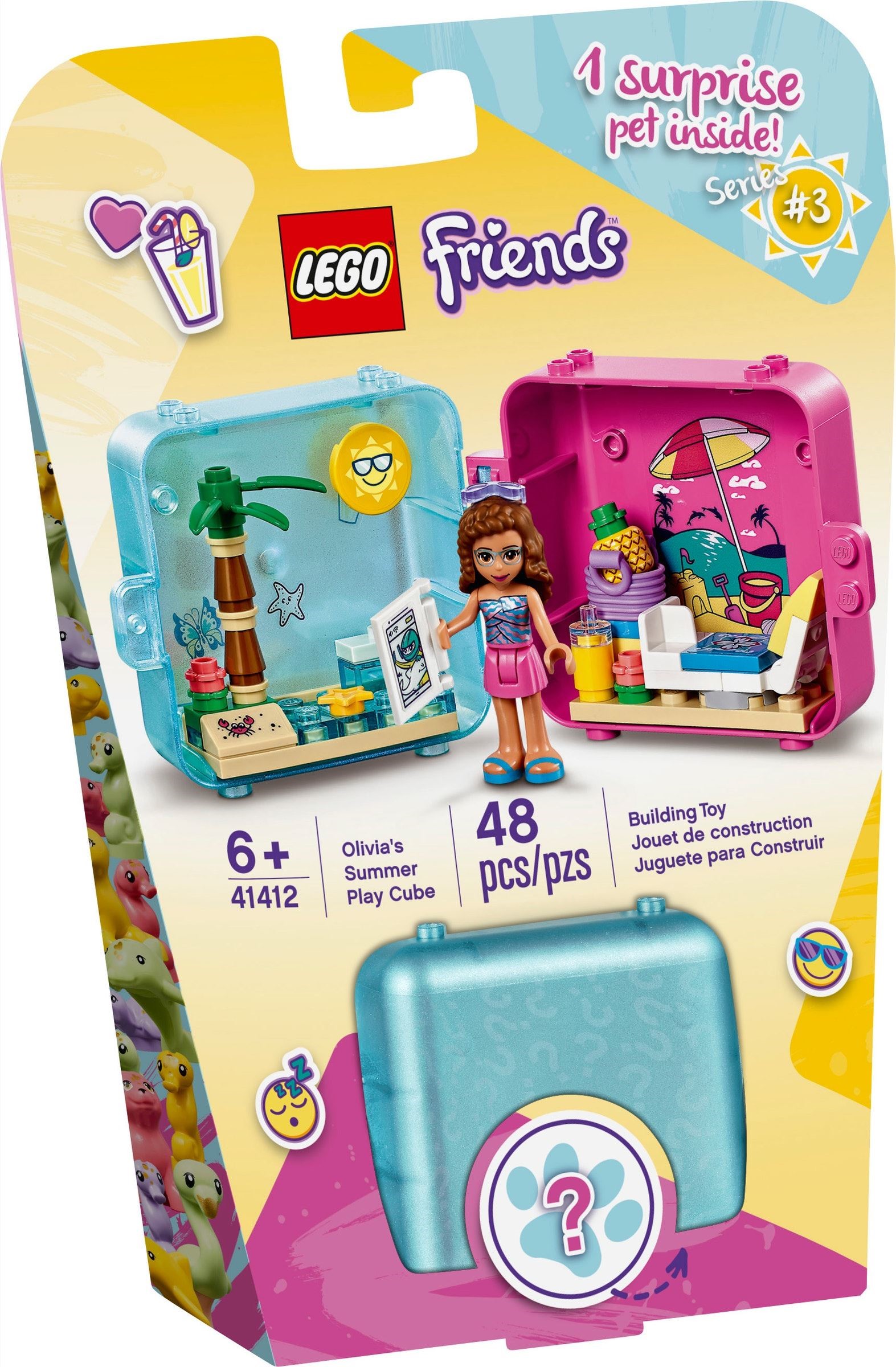 Lego friends series 3 cubes hot sale