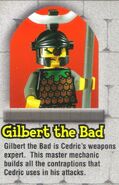 Gilbert's bio from the Lego Mania Magazine