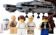The minifigures included in the set