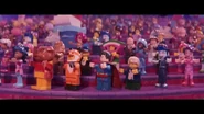Cameo in The LEGO Movie 2: The Second Part with Cowardly Lion, Dr. Dog, Fabuland Figure Bulldog 6, Superman, and Watermelon Dude.