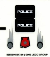 The sticker sheet for the set
