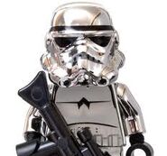 A Chrome Stormtrooper closeup