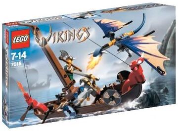 7016 Viking Boat vs. Wyvern Dragon Brickipedia Fandom