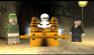 During opening of the Ark in LEGO Indiana Jones: The Original Adventures