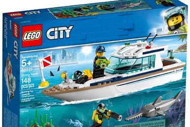 LEGO 60147 Fishing Boat City shark boat really floats angler 