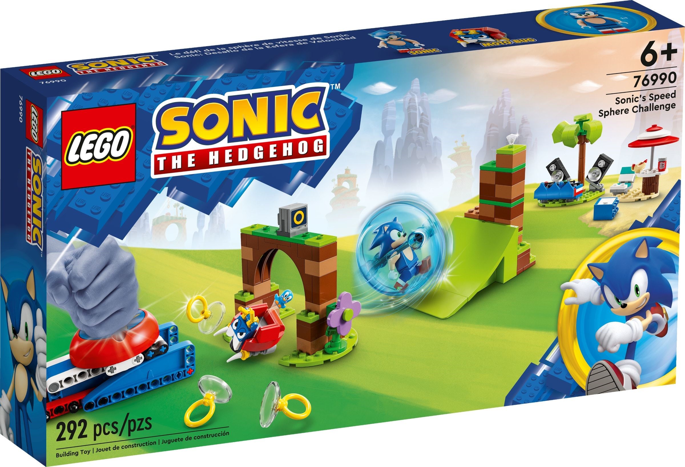 LEGO Sonic The Hedgehog Sonic's Green Hill Zone Loop Challenge Building Toy  Set, Sonic Adventure Toy with 9 Sonic and Friends Characters, Fun Gift for