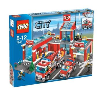 Lego city fire station 7945 on sale