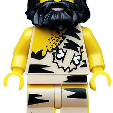 Lego White Torso Werewolf Hairy Chest Pattern NEW