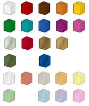 LEGO Digital Designer Colour Chart