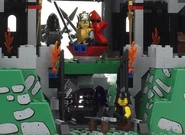 The King in his royal throne room