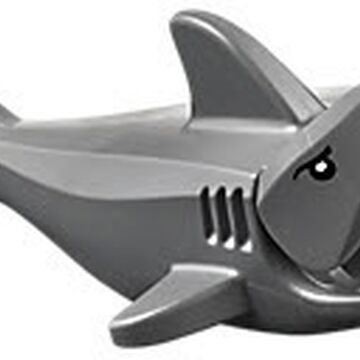 LEGO DARK GREY SHARK MINI FIGURE ANIMAL OCEAN CREATURES FOR OLDER SETS