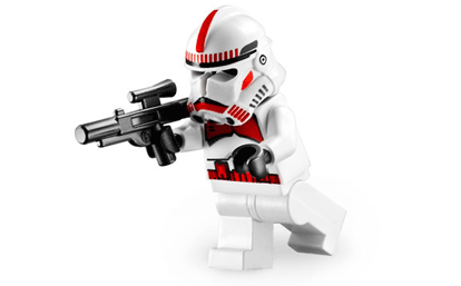 REGALO LEGO STAR WARS-BIANCO GAMBE SHOCK Clone Trooper EP.3 7671,7655 NUOVO 