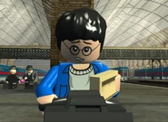 Confused Harry at Platform 9¾