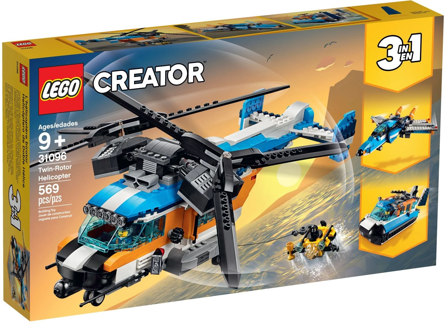 クロノス 31096 Twin-Rotor Helicopter | Brickipedia | Fandom