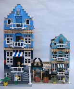 Comparison shot. On the left, 10190 Market Street, and on the right, a reproduction in Modulex