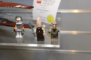 The Minifigures on display.