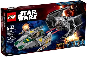 75150 Vader s TIE Advanced and A Wing Fighter Brickipedia Fandom