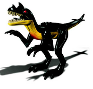 An original Raptor from the Dino Attack theme.