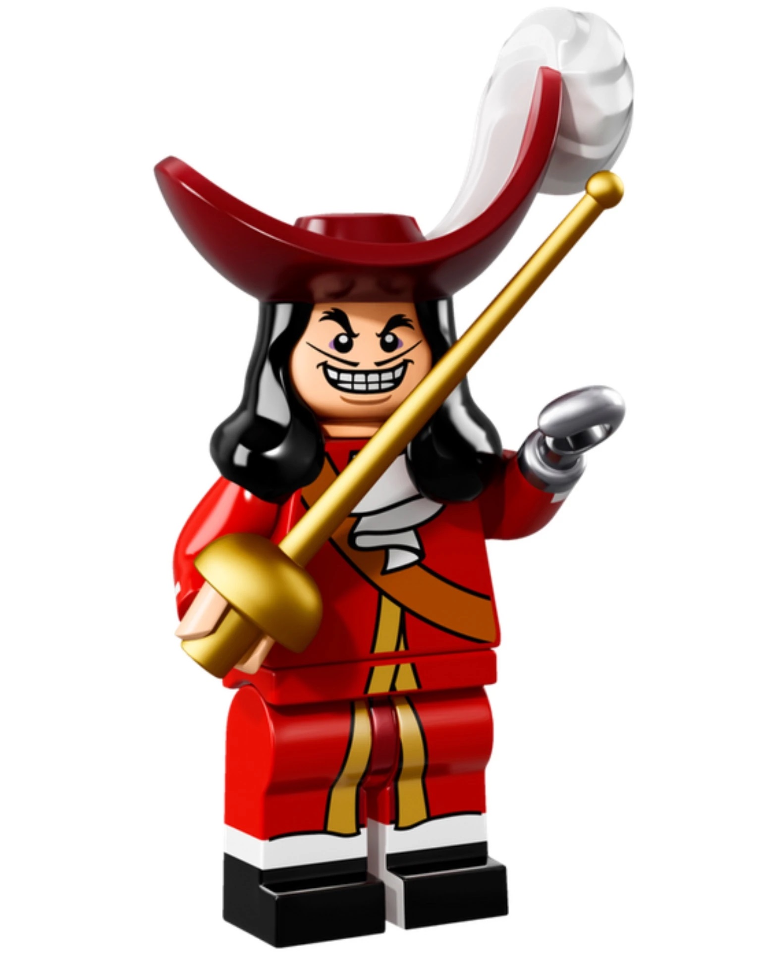 Vintage Lego Captain Hook Pirate & Parrot Minifigure