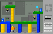 A screenshot from the game's development