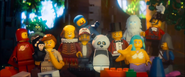 Selection of Master Builders consisting of Red Classic Spaceman, Medusa, Zookeeper (with Chimp), William Shakespeare, Trucker, Benny, Panda Guy, Ringmaster, Yeti, Marsha Queen of the Mermaids, Pirate Captain, and a Gallant Guard.