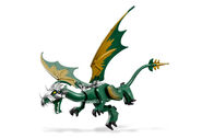 Green dragon with armor