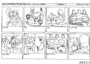 Storyboards for the introduction FMV