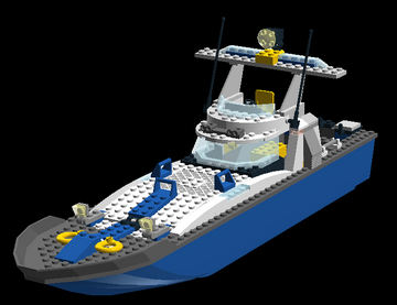 Lego police discount boat 7287 instructions