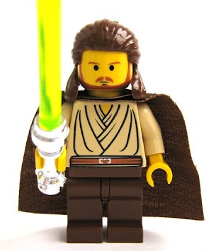 LEGO Star Wars The Phantom Menace Minifig Qui-gon Jinn From MTT 75058 for sale online