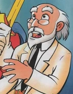 Professor Cyber in the Timebuster comics