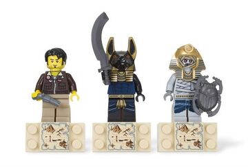 853168 LEGO Pharaoh s Quest Magnet Set Amset Ra Jake Raines and Anubis Guard Brickipedia Fandom
