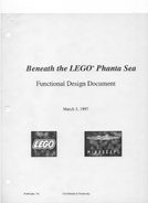 Beneath the LEGO Phanta Sea: Functional Design Document