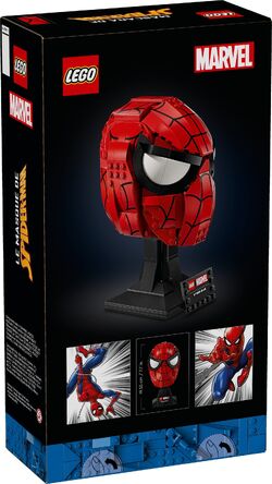 Lego sale spiderman head