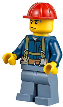 Lego construction worker minifigure discount