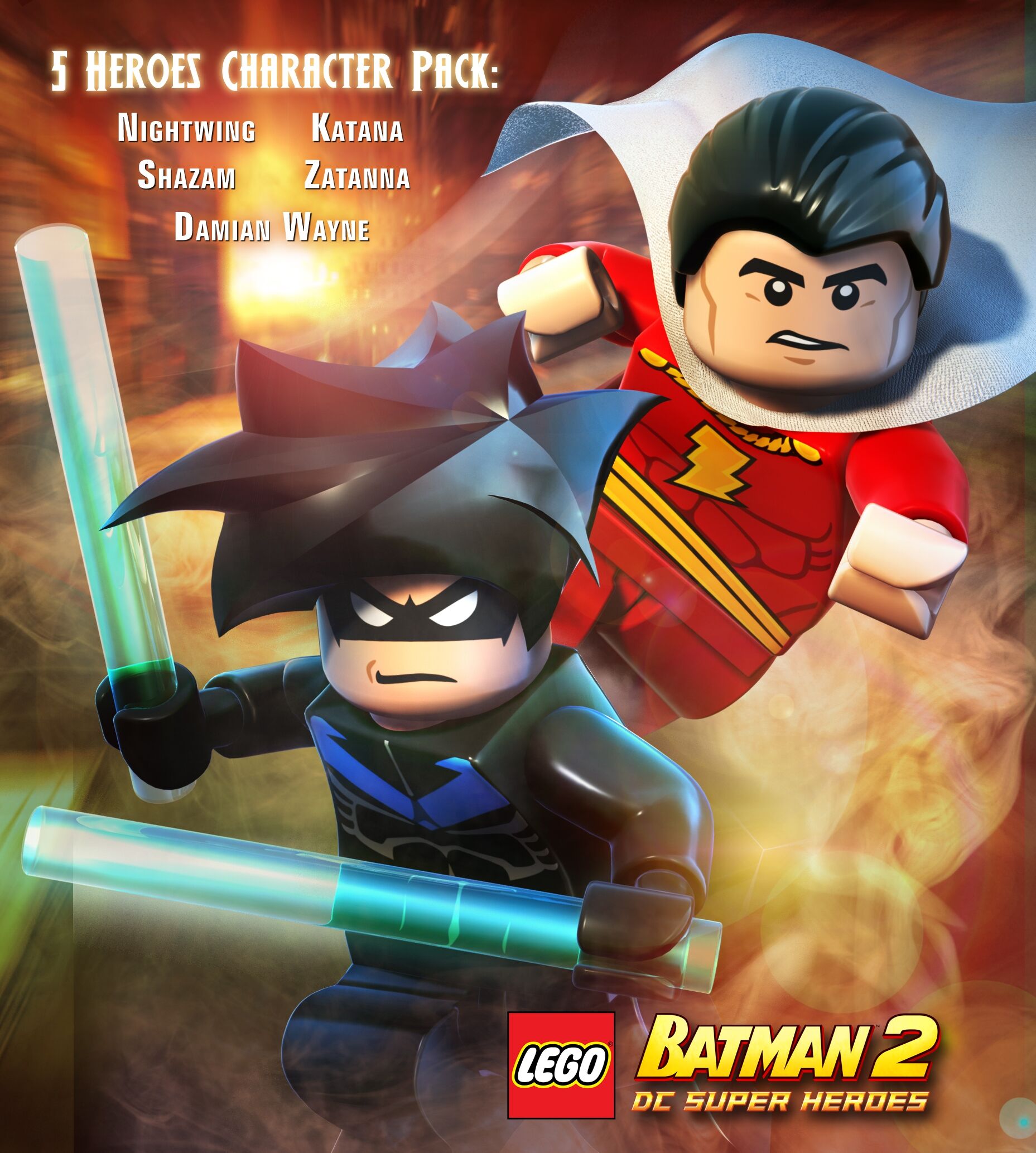 New DC Super Heroes LEGO Katana (Tatsu Yamashiro) Batman 2 Minifigure
