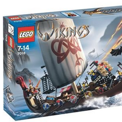 LEGO Vikings: Viking Ship challenges the Midgard Serpent (7018
