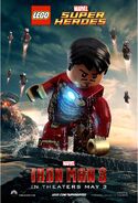 Iron Man 3 poster 2 represented in LEGO